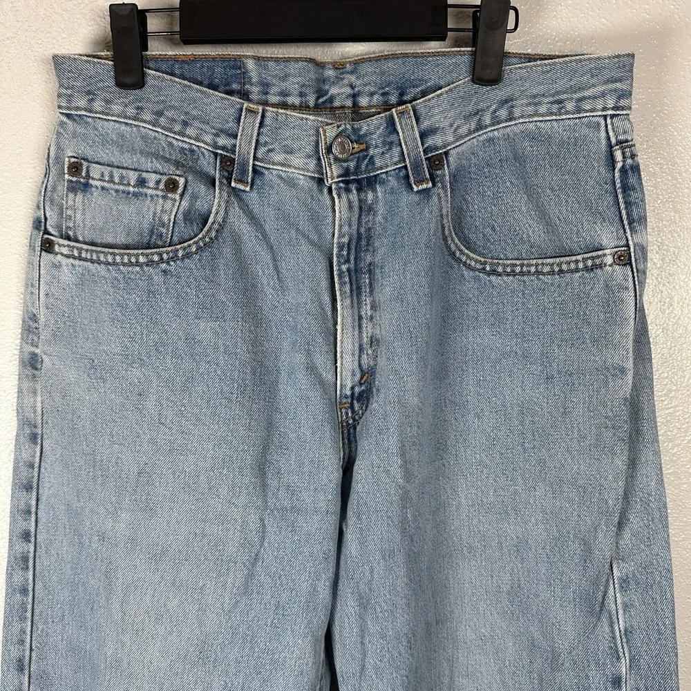 Vintage Levis 569 Loose Straight Fit Jeans Sz 32x36 Made in USA 2000 Light Wash